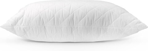 Hotel Linen Klub 1 PC Quilted Pillow Queen (50 x75cm) - Outer Cover: 144TC Cotton Blend Fabric, Filling: 650grams Soft Fiber, Diamond Quilt Pattern