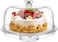 1CHASE&reg;️ 3 in 1 Acrylic Multi-Function Cake Stand With Dip Bowl, Punch Bowl and Dome Cover , Serving Platter, Cheese Platter and More.