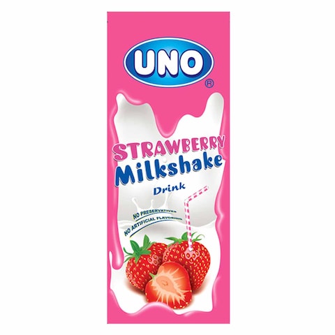 Uno Strawberry Milkshake Drink 180ML