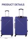 Parajohn ABS Hardside Spinner Check In Medium Luggage Trolley 24 Inch