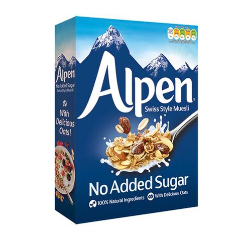 Alpen Original No Added Sugar Swiss Style Muesli Cereal 560G