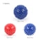 Generic-Blue 6.5cm Massage Ball for Back Foot Muscle Massage Body Massager Deep Tissue Muscle Roller Mini Yoga Ball