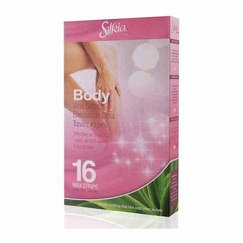 Silkia Body Wax Strips - 16 Strips