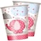 Umbrellaphants Pink 8 pcs 9 OZ Cups