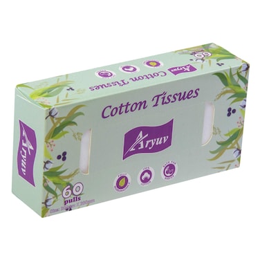 ARYUV COTTON TISSUES 60PULLS