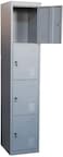 Galaxy Design Four Door Metal Locker Cabinet With Plastic Handle Grey Color Size (L x W x H) 45 x 45 x 183 Cm Model - GDF-4T. No Installation included &amp; No Warranty