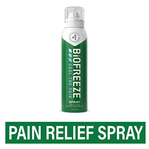 Biofreeze Pain Relief Spray, 4 Oz. Aerosol Colorless - Packaging May Vary