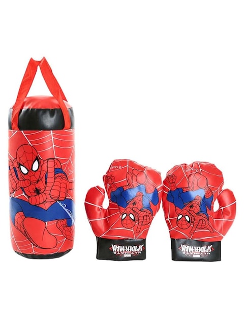 Generic Spiderman Boxing Gloves With Punching Bag