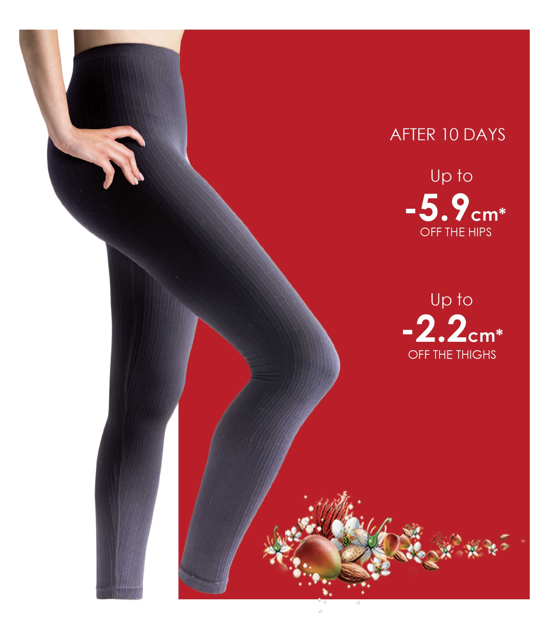 Lytess Slimming  Corded Leggings  ,Black S/M