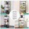 HEXAR&reg; 5-Tier Wire Storage Shelving Rack Heavy Duty Metal Organizer Wire Rack with Leveling Feet Adjustable Shelves for Home, Bathroom, Kitchen, Office, Garage 5 Shelves Metal Storage Rack (BLACK)