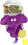 Hear Doggy! Mini Flattie Elephant With Chew Guard Technology And Silent Squeak Technology Plush Dog Toy