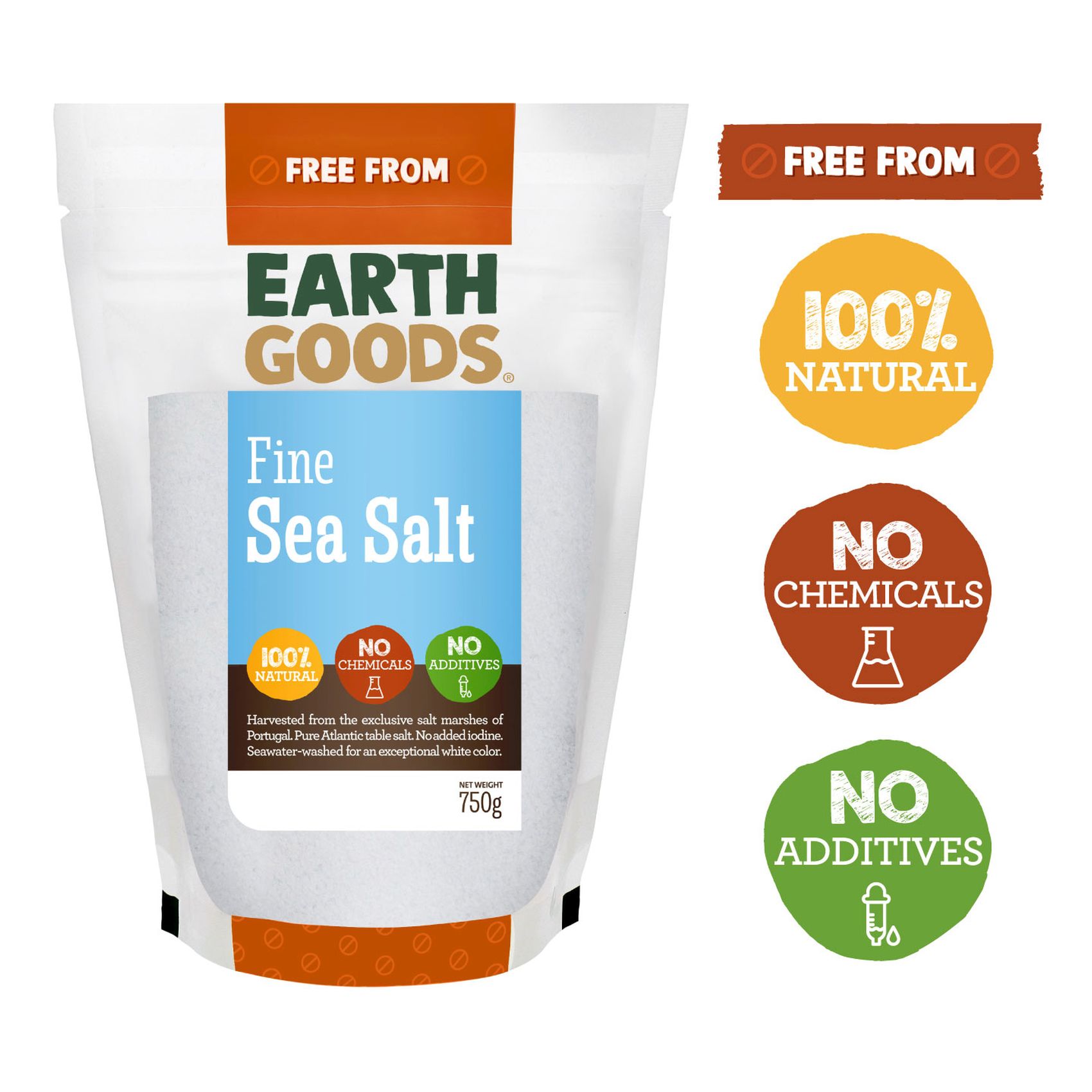 Earth Goods Fine Sea Salt 750g