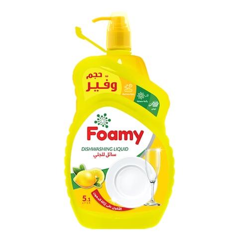 Foamy Dish Washing Liquid Lemon 5.1L