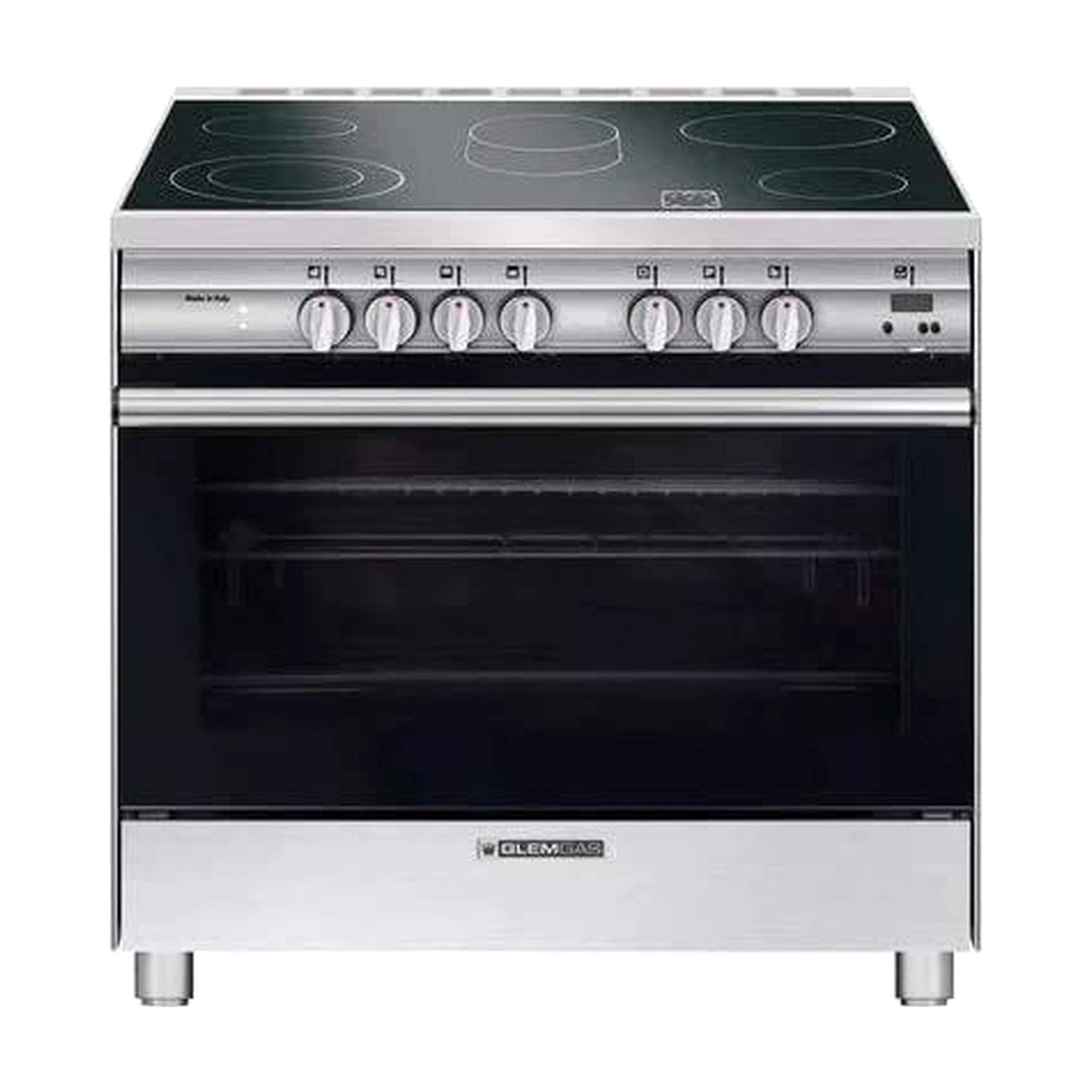 Glemgas Electric Ceramic Oven Cooker SB9624VI Black/Silver