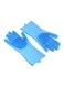 Generic Magic Silicone Gloves With Wash Scrubber Blue 170g