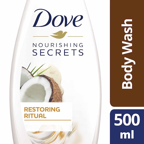 Buy Dove Nourishing Secrets Restoring Ritual Body Wash With Renew Blend technology Coconut Oil 500ml in Saudi Arabia