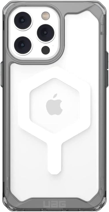 Urban Armor Gear Designed For iPhone 14 Pro Max Case, 6.7&quot; Plyo Build-In Magnet Compatible With Magsafe Charging Lightweight Slim Shockproof Transparent Protective Cover, Grey Ash