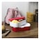 Cook' Concept Take Away 2 Layers Lunch Box with Cutlery and Travel Cover Pink 3 PCS
