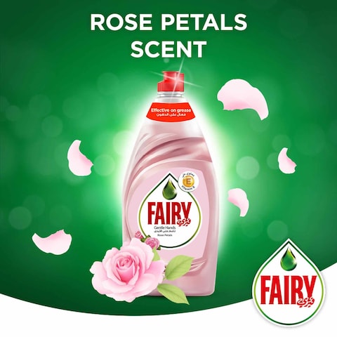 Fairy Gentle Hands Rose Petals Dishwashing Liquid Soap 1.5L