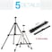 Generic Portable Adjustable Metal Sketch Easel Stand Foldable Travel Easel Aluminum Alloy Easel Sketch Drawing For Artist Art Supplies
