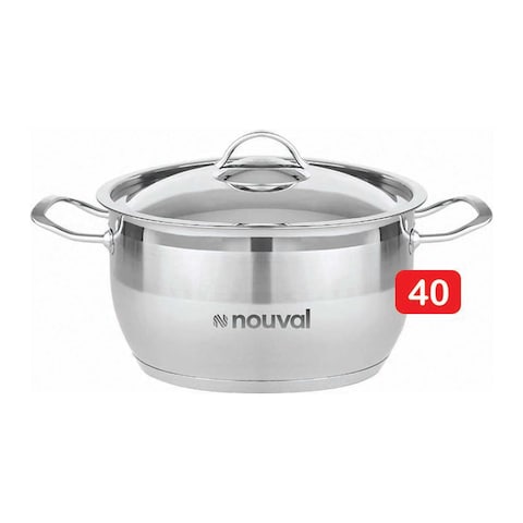 نوفال حلة استانلس ستيل - مقاس 40