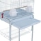 Egardenkart® Roof Top Large Bird cage with Rolling Stand for Cockatiel Sun Conure Parakeet (White)