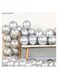 Metallic Chrome Balloons 50 Pcs 12 Inch Helium Shiny Thicken Latex Party Decoration (Chrome Silver)