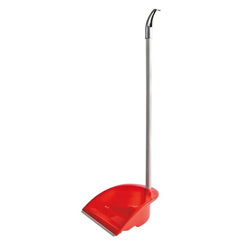 Buy Arix Tonkita Dust Pan With Stick Red in UAE