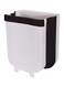 Generic Portable Trash Can White/Black 25 X 18 X 22cm