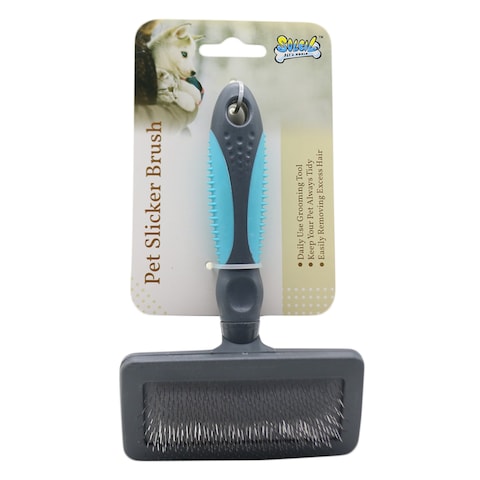 Soleil Slicker Pet Brush Black/Blue