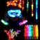 Light Up Pop Fidget Tube Kids Sensory Toy 6 Pack Party Favors Easter Basket Stuffers, LED Pop Pipe Fine Motor Skills Fidget Toy, Glow in The Dark Party Supplies Return Gift for Kids Birthday