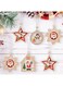 Wooden Christmas Ornaments - Perfect for Tree, Wall, Window, and Door Decorations (Star and Home)