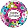 Qualatex Birthday Daisy Patterns Foil Balloon- 18-Inch Size