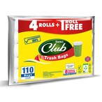 Buy Sanita Club Trash Bags Biodegradable 8 Gallons 110 Bags in Saudi Arabia