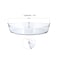 Aiwanto 1.6L Glass Oval Dish Container for Dinning Table Glass Salad Container Oval Dish Bakeware Pan