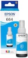 Epson T6642 Ecotank Ink Bottle, Cyan Ink For Printer Refill, 70ml