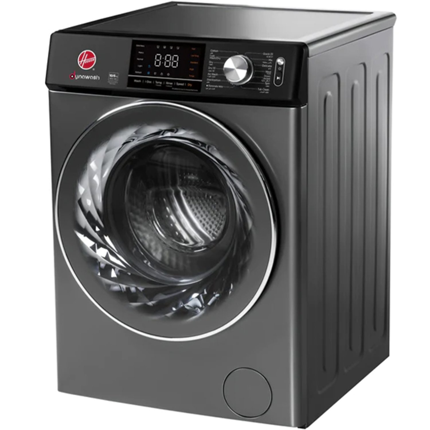 Hoover 10kg/6kg Front Load Washer Dryer Direct Drive Inverter Motor Intelligent Dosing Technology 1400rpm Silver HWD-S10614ID-S