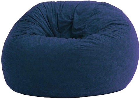 Soft Bean Bag-Blue - velvet