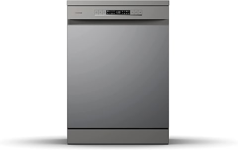 Hisense 13 Place Settings Freestanding Dishwasher, HS622E90G, Titanium Grey