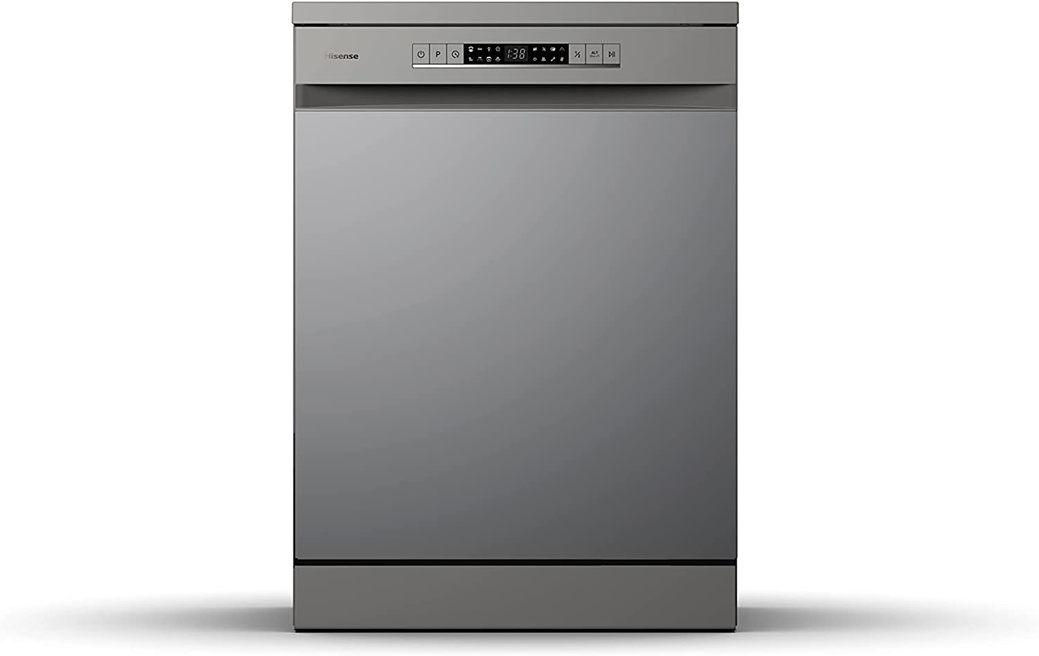 Hisense 13 Place Settings Freestanding Dishwasher, HS622E90G, Titanium Grey