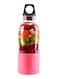 Gerenic Portable Usb Bottle Juicer Blender Pink 500Ml