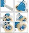 ABBASALI Packing Tape Dispenser, Durable Handheld Adhesive Tape Industrial Gun For Shipping, Moving, Carton and Box Sealing - Fits 2" Wide Rolls (12 PCS TAPES)