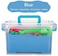 J%J 2000 Grams Magical Play Sand Toy Set With Accessories, Modeling Clay, Never Dries, Build Sandcastles (Blue)