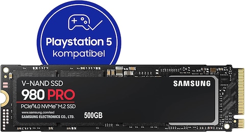 Samsung 500 GB 980 PRO NVMe M.2 SSD PCIe Gen 4.0 x4, NVMe 1.3c MZ-V8P500BW