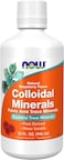 Now Supplements, Colloidal Minerals Liquid, Plant Derived, Essential Trace Minerals, Raspberry, 32-Ounce