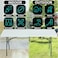 HEXAR&reg; Heavy Duty Multipurpose Camping Table Portable Folding Table Picnic Dining table Centerfold Ideal for Crafts Outdoor Events Lightweight and Durable Table with Carry Handle (L180 W74 H74 CM)