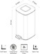 EKO Step Trash Bin Gold 20L