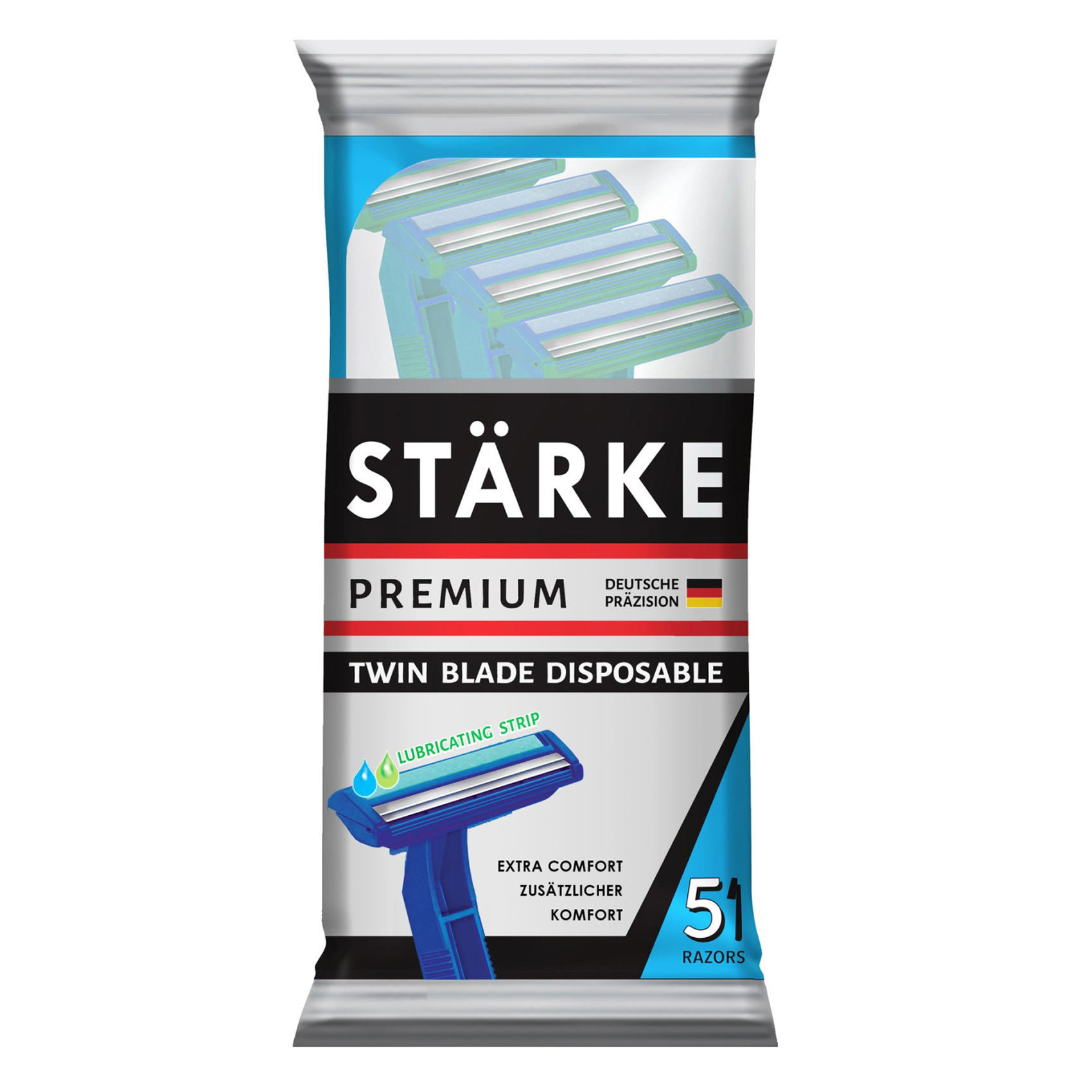 Starke Premium Twin Disposable Razors Blade Pack of 5