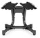 YALLA HomeGym Dumbbell Stand Rack Weight Rack Storage Stand with Wheels Suitable for 24KG/40KG Adjustable Dumbbells