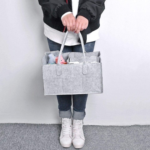 Baby Diaper Caddy Organizer Portable Large Tote Car Travel Bag